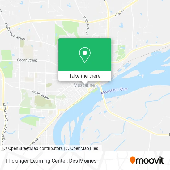 Flickinger Learning Center map