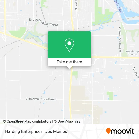Harding Enterprises map