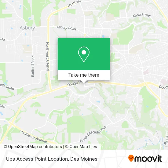 Ups Access Point Location map