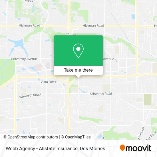 Webb Agency - Allstate Insurance map