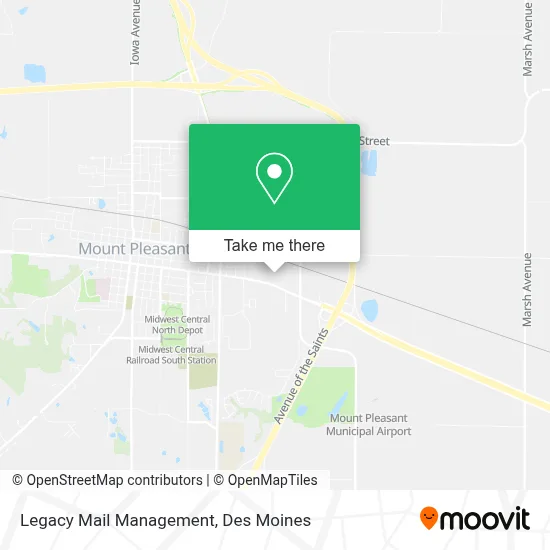 Legacy Mail Management map