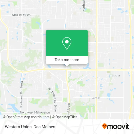 Western Union map