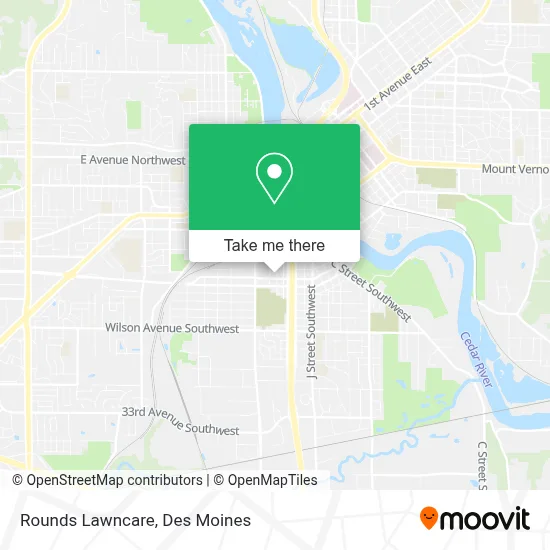 Rounds Lawncare map