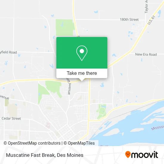 Muscatine Fast Break map