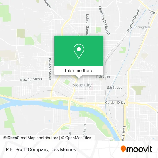 R.E. Scott Company map