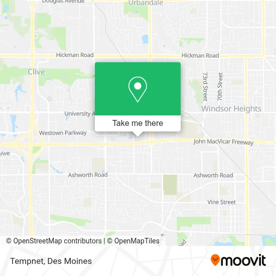 Tempnet map