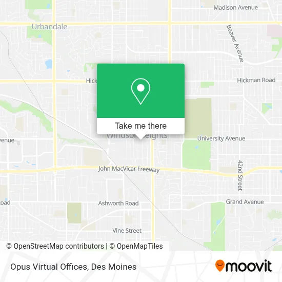 Opus Virtual Offices map