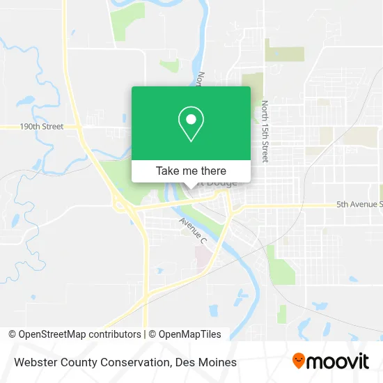 Webster County Conservation map