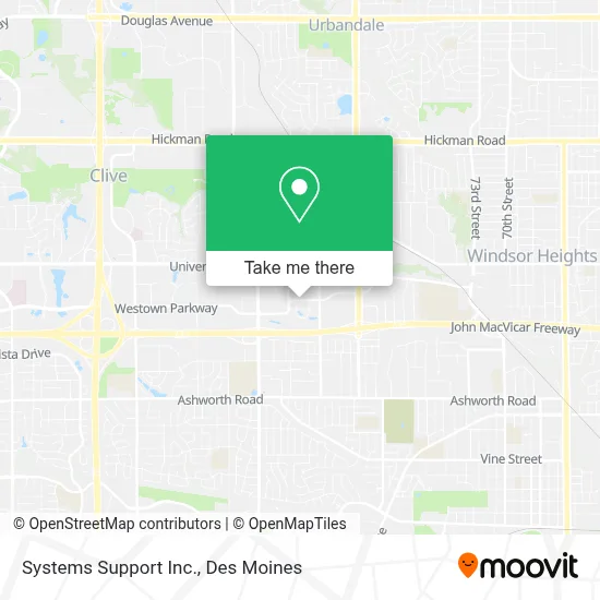 Systems Support Inc. map