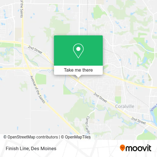 Finish Line map