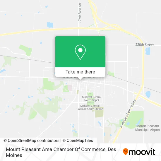Mount Pleasant Area Chamber Of Commerce map