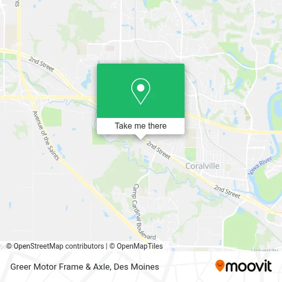 Greer Motor Frame & Axle map