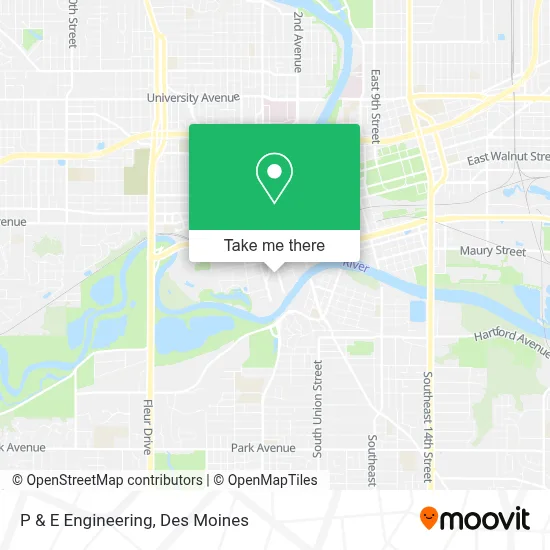 P & E Engineering map