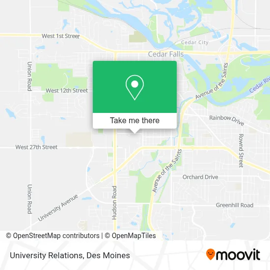University Relations map