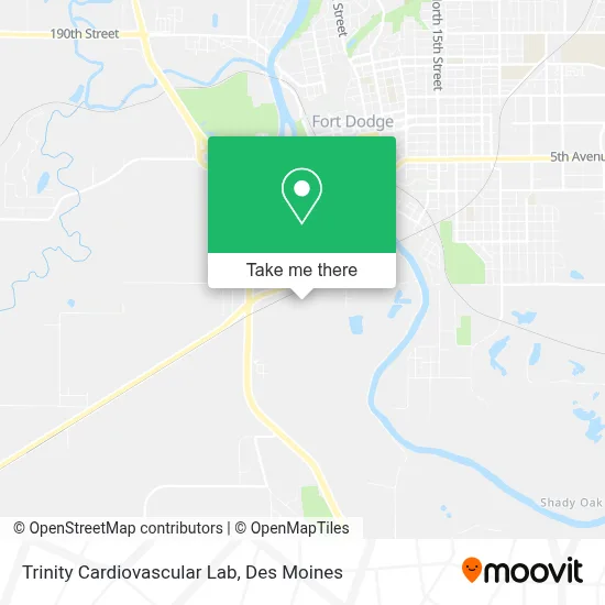 Trinity Cardiovascular Lab map