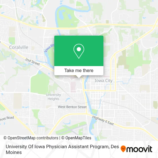 University Of Iowa Physician Assistant Program map