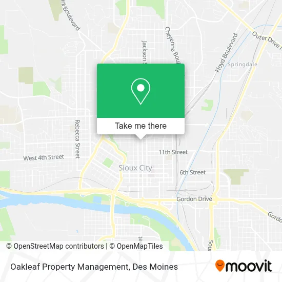 Oakleaf Property Management map