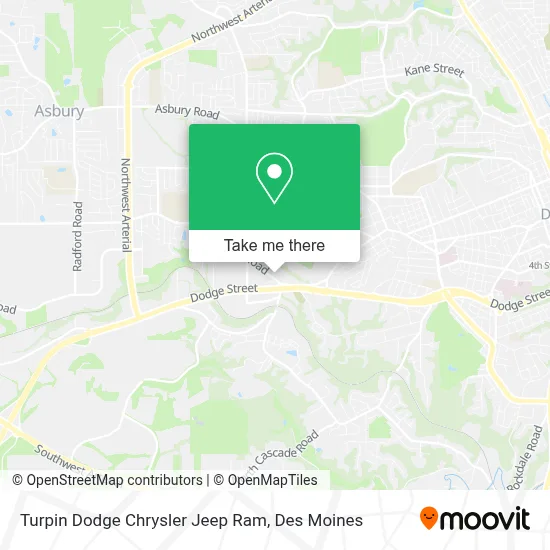 Turpin Dodge Chrysler Jeep Ram map