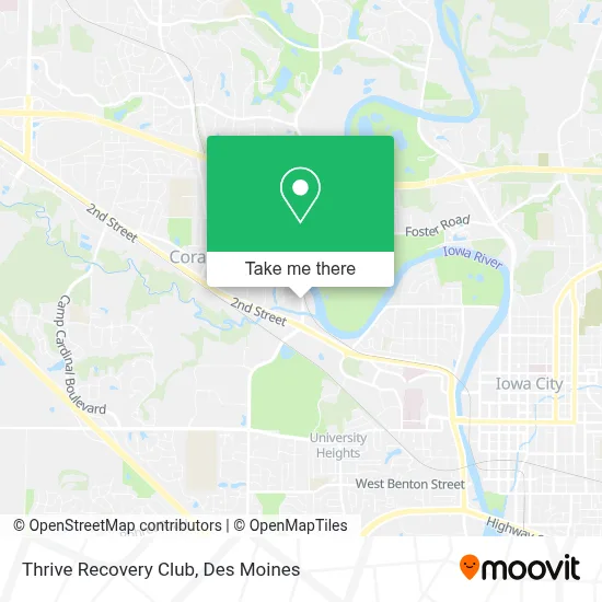 Thrive Recovery Club map