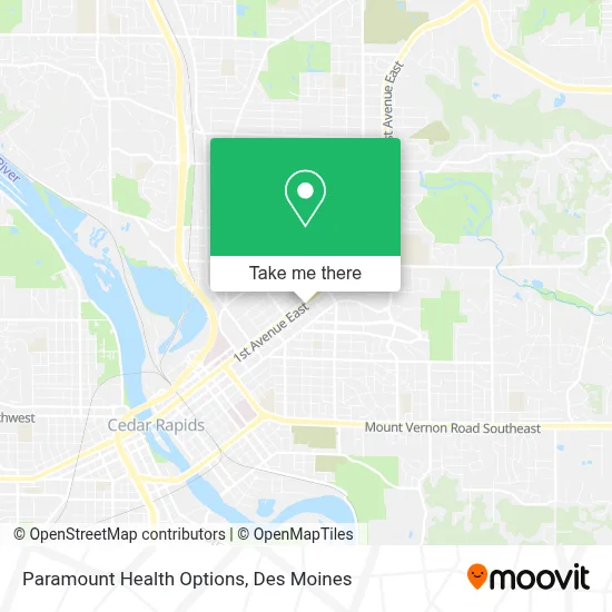 Paramount Health Options map