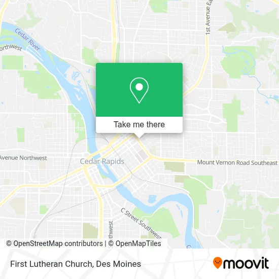 First Lutheran Church map