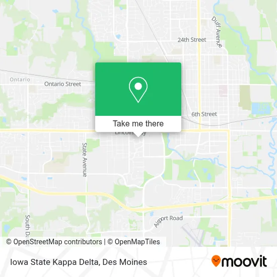 Iowa State Kappa Delta map
