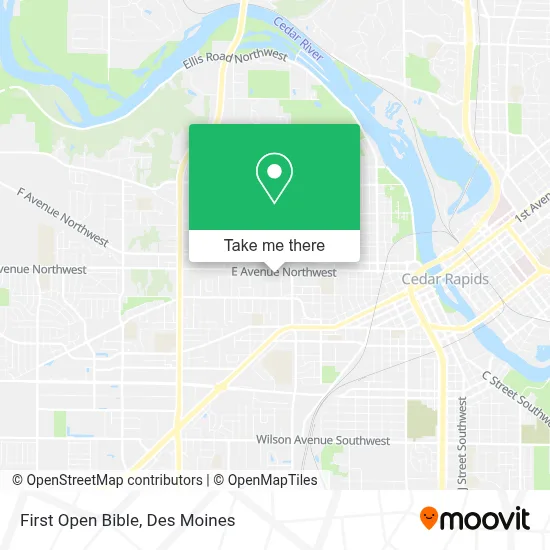 First Open Bible map