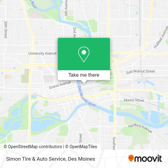 Simon Tire & Auto Service map
