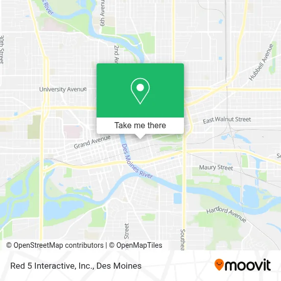 Red 5 Interactive, Inc. map