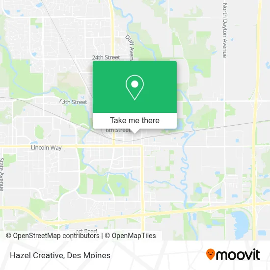 Hazel Creative map
