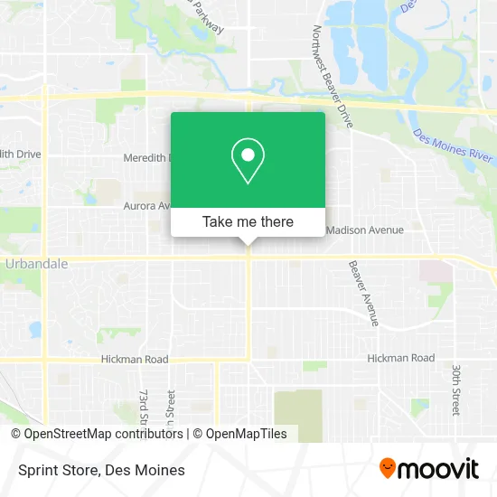 Sprint Store map
