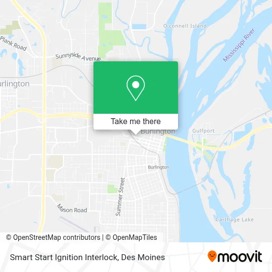 Smart Start Ignition Interlock map