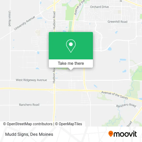Mudd Signs map