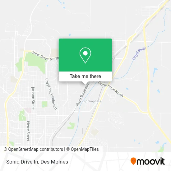 Sonic Drive In map