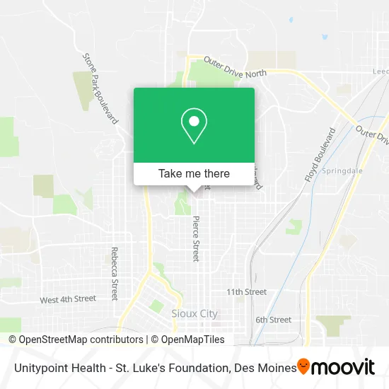 Unitypoint Health - St. Luke's Foundation map