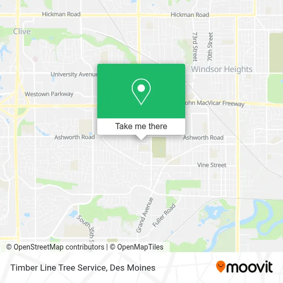 Timber Line Tree Service map
