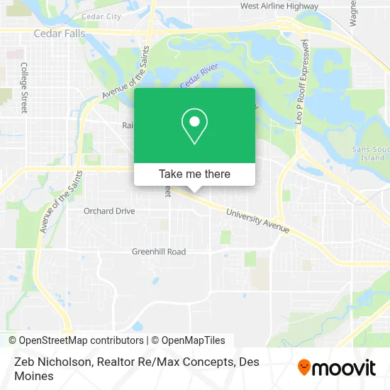 Zeb Nicholson, Realtor Re / Max Concepts map