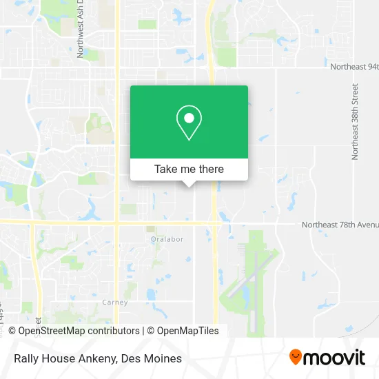 Rally House Ankeny map