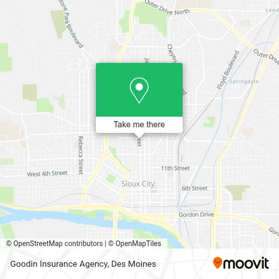 Goodin Insurance Agency map
