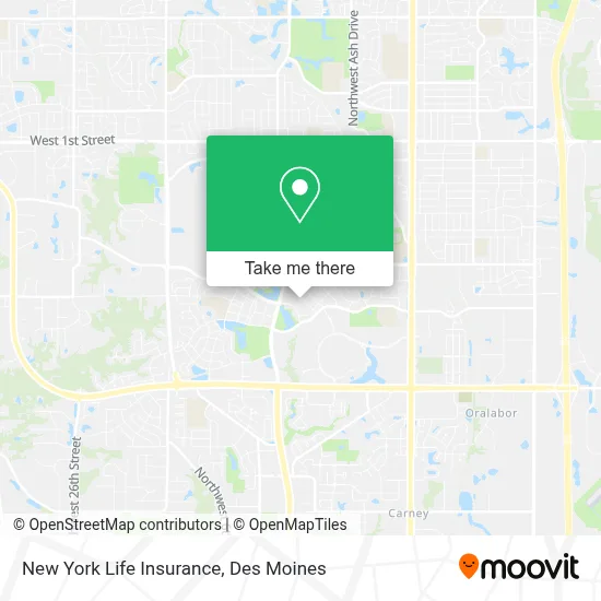 New York Life Insurance map
