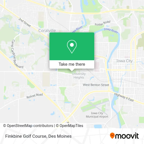 Finkbine Golf Course map