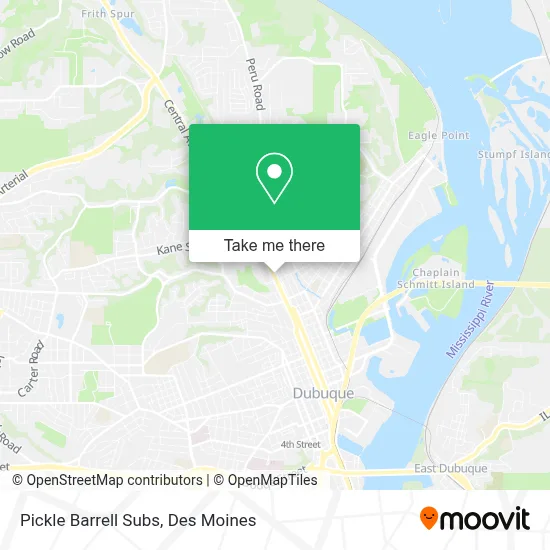 Pickle Barrell Subs map
