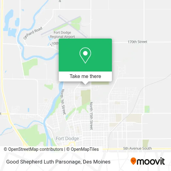 Good Shepherd Luth Parsonage map