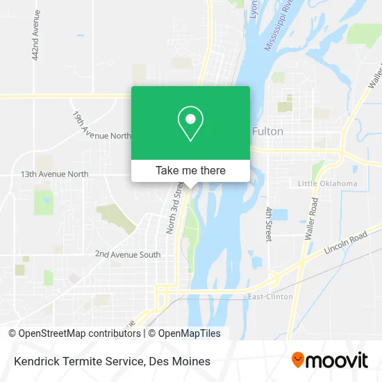Kendrick Termite Service map