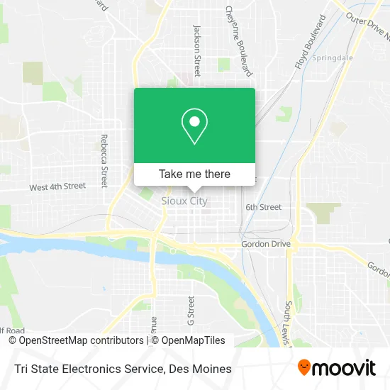 Tri State Electronics Service map