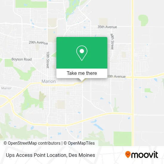 Ups Access Point Location map