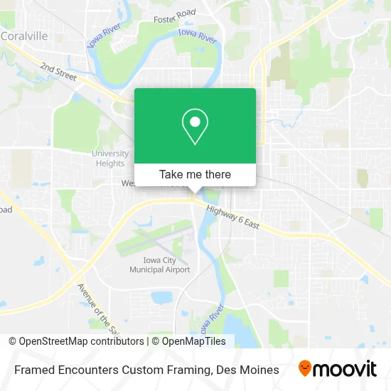 Framed Encounters Custom Framing map
