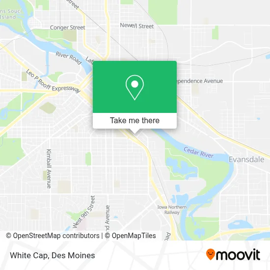 White Cap map