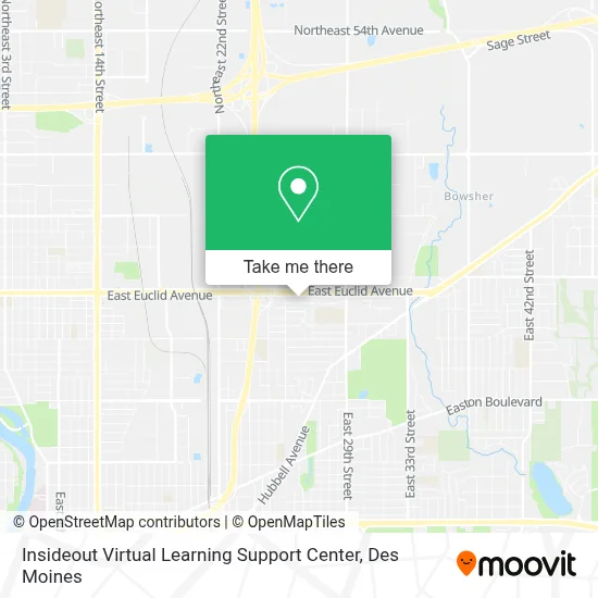Insideout Virtual Learning Support Center map