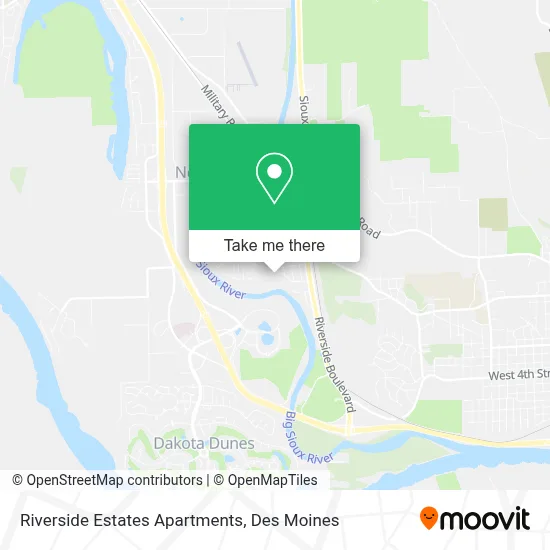 Riverside Estates Apartments map